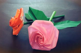 简单易学玫瑰花折纸